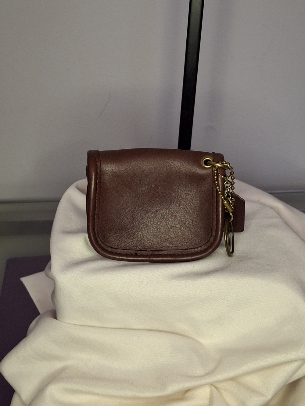 Vintage Coach City Bag Key Fob Coin Purse - Picture 2 of 6